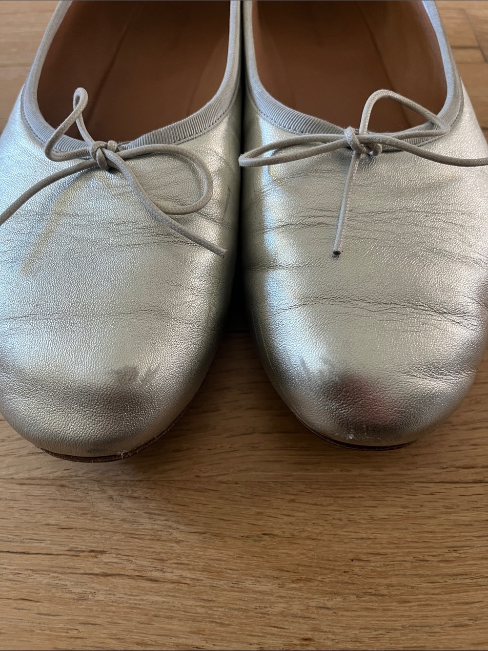 Mansur Gavriel Silver Dream Ballet Flats 38 - Picture 2 of 8